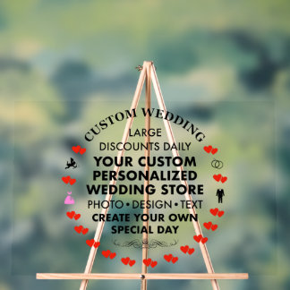 Affiche de bienvenue de mariage personnalisée 20" 