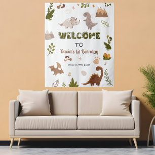 Affiche de bienvenue de tapisserie de la partie de