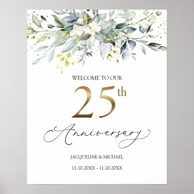 Affiche de bienvenue du 25e anniversaire de l'Euca (Devant)