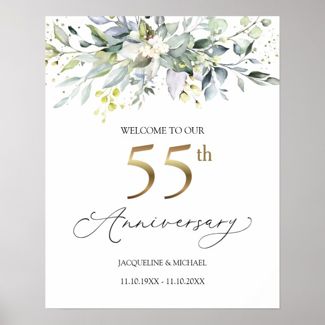 Affiche de bienvenue du 55e anniversaire de l'Euca (Devant)