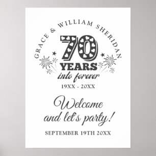 Affiche de bienvenue du 70e anniversaire de Foreve