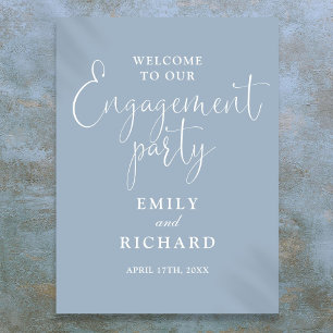Affiche de bienvenue du Dusty Blue Engagement Part