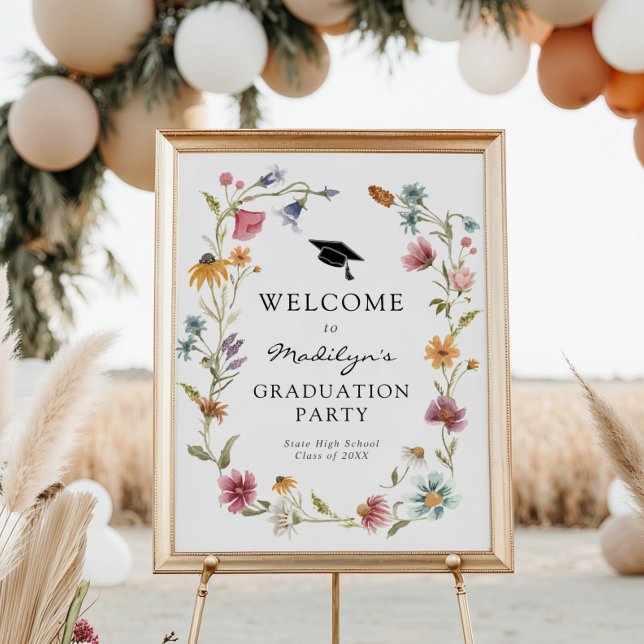 Affiche de bienvenue du Fleur sauvage de Bloom Gra (Créateur téléchargé)