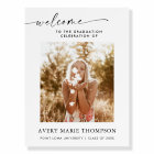 Affiche de bienvenue du groupe de diplômés | Bienv