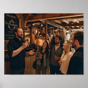 Affiche de bienvenue et de chaleur de la brasserie