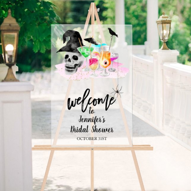 Affiche de bienvenue Fête des mariées Halloween ac (Créateur téléchargé)
