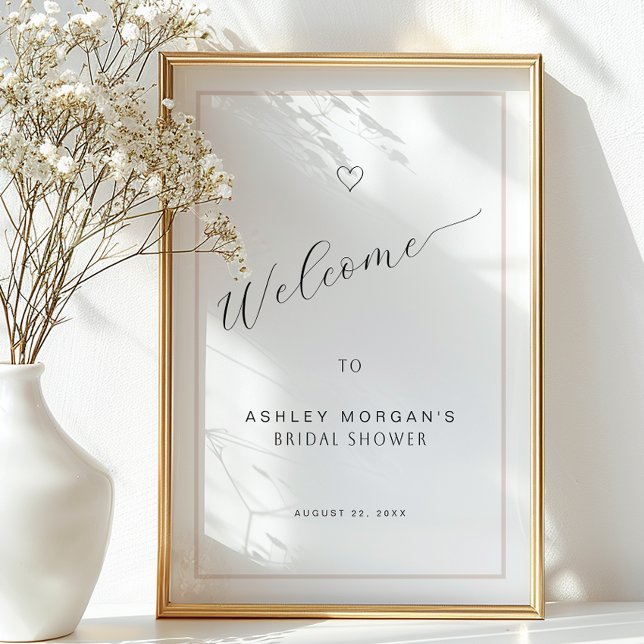 Affiche de bienvenue Fête des mariées | Script noi (Welcome Sign Poster)