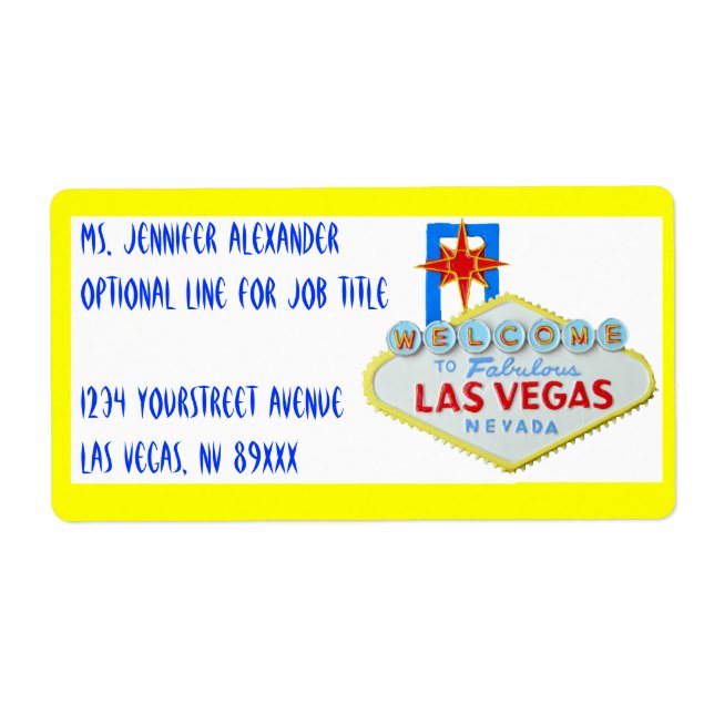 Affiche de bienvenue Las Vegas (Devant)