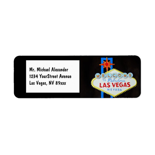 Affiche de bienvenue Las Vegas (Devant)