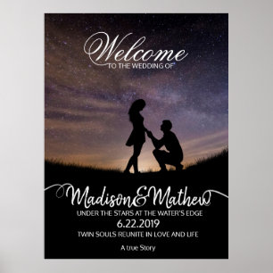 Affiche de bienvenue mariage