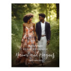 affiche de bienvenue mariage avec photo