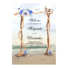 Affiche de bienvenue Mariage Beach Arbor