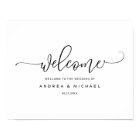 Affiche de bienvenue mariage - Bounce Calligraphy 