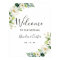 Affiche de bienvenue Mariage d'aquarelle florale b