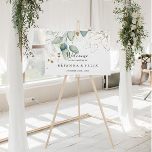 Affiche de bienvenue Mariage de calligraphie Eucal