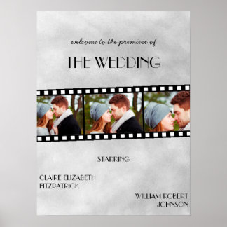 Affiche de bienvenue Mariage de la bande de film