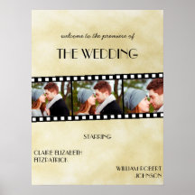 Affiche de bienvenue Mariage de la bande de film