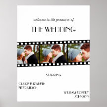 Affiche de bienvenue Mariage de la bande de film