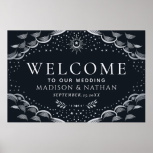 Affiche de bienvenue Mariage de la carte Tarot got