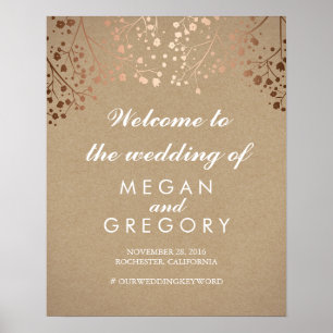 Affiche de bienvenue Mariage de la respiration de