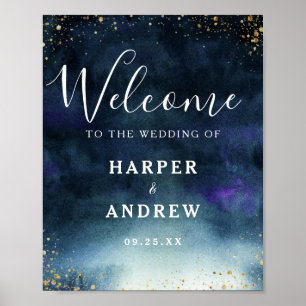 Affiche de bienvenue Mariage d'or de la Marine