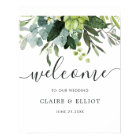 Affiche de bienvenue Mariage Eucalyptus Green Foli