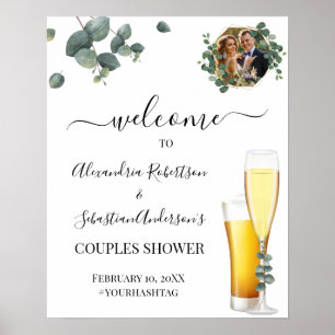 Affiche de bienvenue Mariage Eucalyptus Greenery C