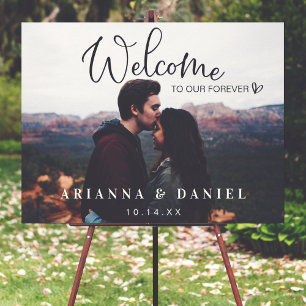 Affiche de bienvenue Mariage photo