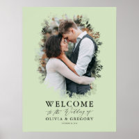 Affiche de bienvenue Mariage photo