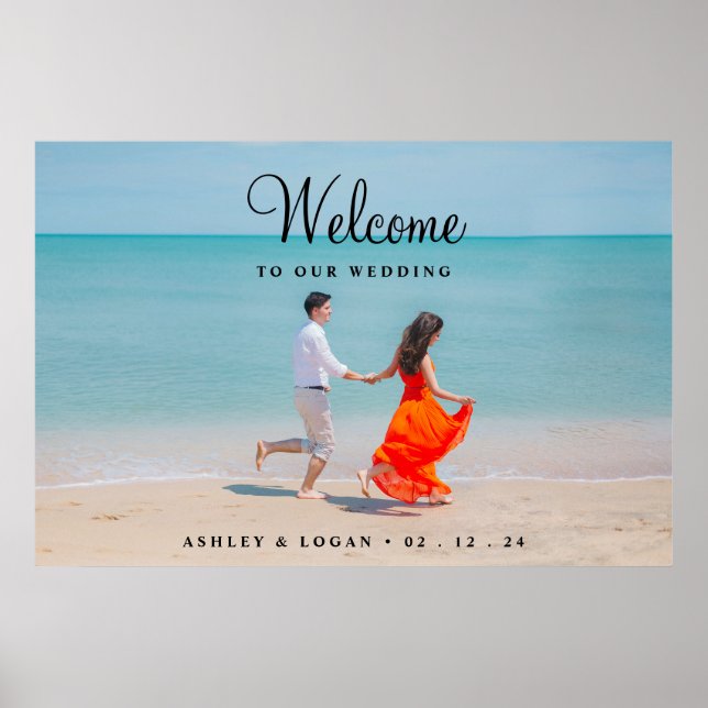 Affiche de bienvenue Mariage photo, photo Mariage (Devant)