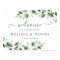 Affiche de bienvenue Mariage simple Eucalyptus Gre
