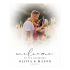 Affiche de bienvenue Mariage superposé souple avec
