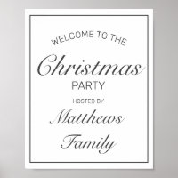 Affiche de bienvenue minimaliste moderne Joyeux No