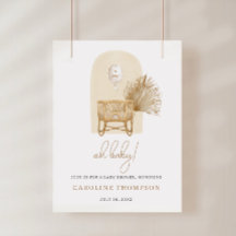 Affiche de bienvenue pour Baby Shower Boho Nursery