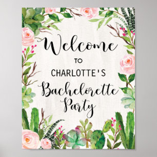 Affiche de bienvenue pour enterrement de vie de je