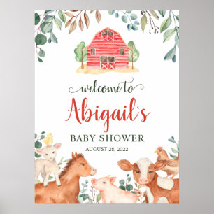Affiche de bienvenue pour la baby shower Défilé de