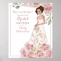 Affiche de bienvenue pour la fête prénuptiale de l