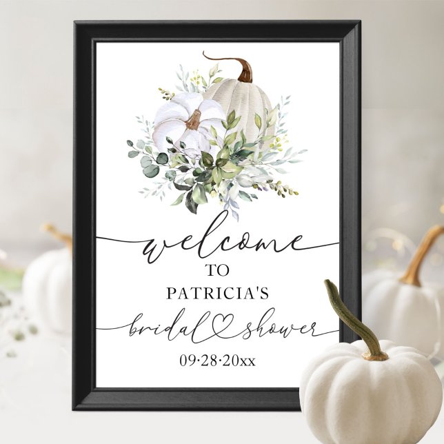 Affiche de bienvenue pour une Baby Shower d'automn (Créateur téléchargé)