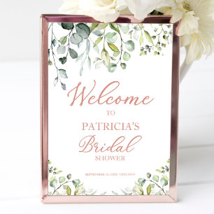 Affiche de bienvenue pour une baby shower sur le t