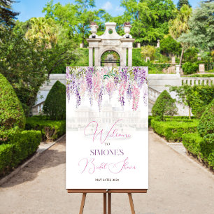Affiche de bienvenue Régence florale