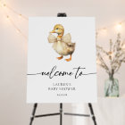 Affiche de bienvenue Rustic Baby shower