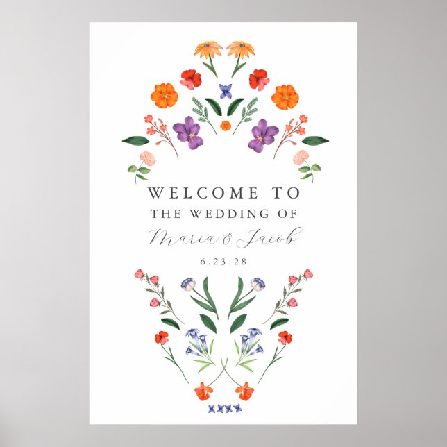 Affiche de bienvenue secrète de mariage dans le ja (Devant)