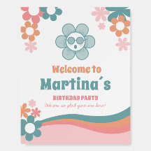 Affiche de bienvenue super Fille Anniversaire