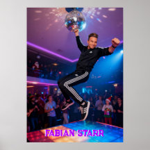AFFICHE DE BILLE EN DISCO - FABIAN STARR
