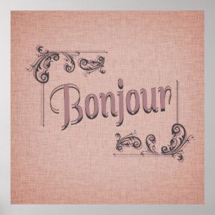 Affiche de Bonjour