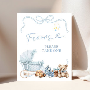 Affiche de cadeaux de Baby Shower de Carrosse Coqu