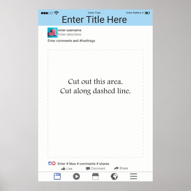 Affiche de cadre de accessoires de Photomaton pour (Devant)