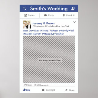 Affiche de cadre de photomaton de fête des médias 