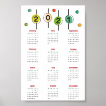 affiche de calendrier 2021