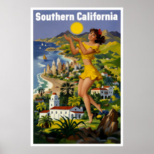 affiche de Californie du Sud